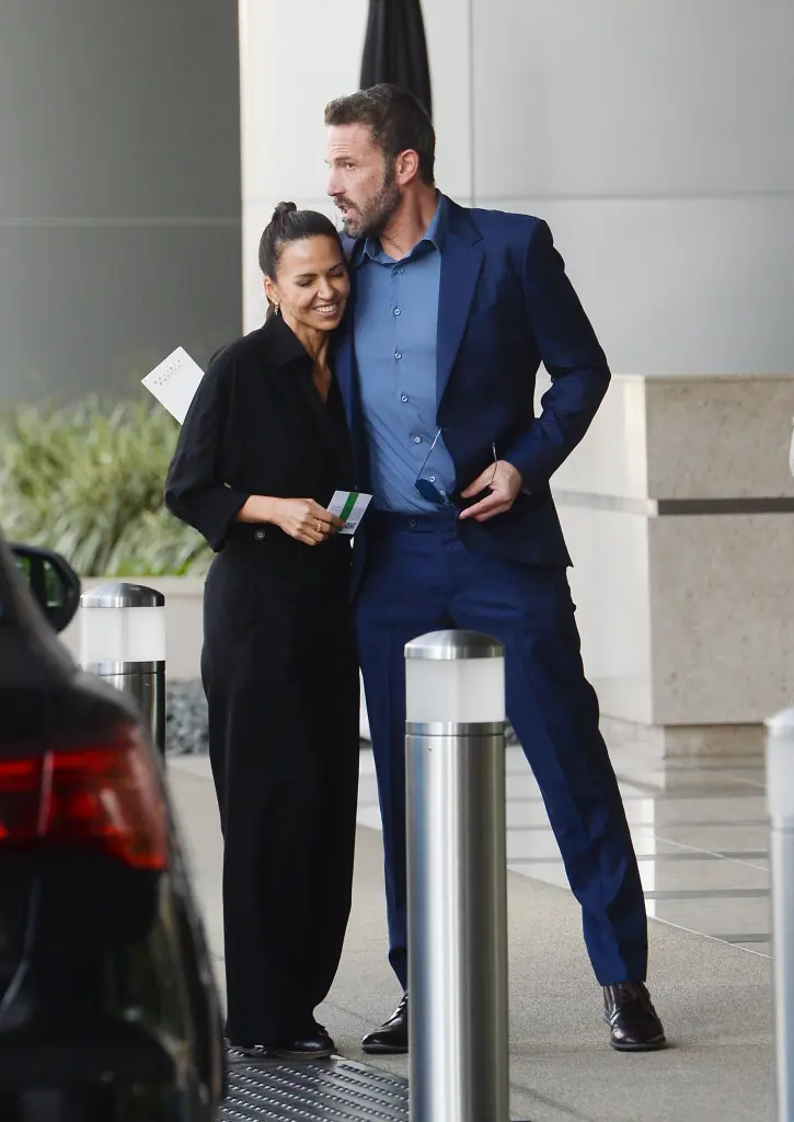 ben affleck spotted embracing matt 89608491